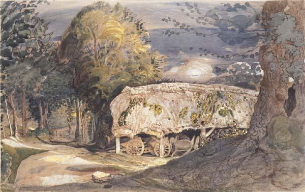 Samuel Palmer Cart Shed and Lane Spain oil painting art